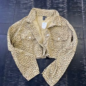 Cropped Windsor Cheetah Jacket.